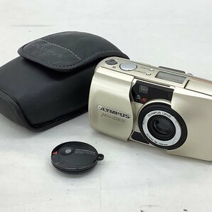 オリンパス μ Mju Zoom 105/フィルムカメラ シャッターOK/未試写/リモコン未チェック 中古品 ACBの画像1