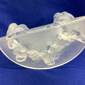 LALIQUE(ラリック) 三人の天使/ガラス/置物/オブジェ 中古品 ACBの画像3