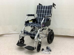KADOKURA(カドクラ) 介助式車椅子/折り畳み/チェック柄 ブレーキ動作確認済 中古品 ACB