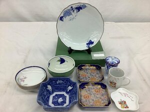 深川製 まとめ/食器/湯呑/白鷺/角鉢/濃ブドー盛鉢(未使用) 未使用品 ACB含む 中古品 ACB