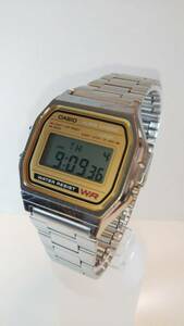 ★大特価！新品電池！★チープカシオ/CASIO デジタル腕時計 A158WE/モジュールNo-593/海外モデル 逆輸入品/作動確認済/メンズ腕時計