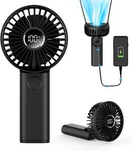  mobile electric fan in stock electric fan neck .. electric fan 20dB quiet sound 7 sheets wings root large air flow 5200mAh high capacity battery -