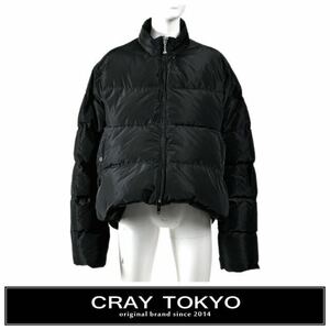早い者勝ち！CRAY TOKYO ブラック オーバーサイズ Cシェイプ ダウンジャケット