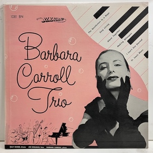 ■即決 JAZZ Barbara Carroll / Barbara Carroll Trio 1081bn j40701 米オリジナル(lpとしての)、赤盤フラット、Dg Mono