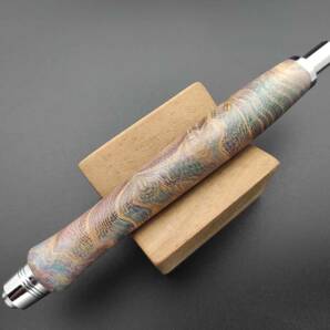 【FongLai Woodworks】5.6mm 芯ホルダー【ロシア白樺の瘤材】Clutch Pencil スタビライズドウッドの画像3