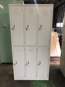  receipt limitation (pick up) cheap selling up 6 person for steel locker 6. place office furniture ..... shelves height 180. width 90. inside 50. cabinet 