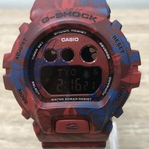 【3000円スタート】稼働品 CASIO カシオ G-SHOCK ジーショック 腕時計 GMD-S6900F クオーツ 花柄 デジタル文字盤 20BAR レッド の画像2
