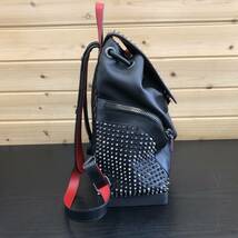 【10000円スタート】超美品 正規品 Christian Louboutin ルブタン エクスプローラファンク リュックサック レザー スパイクスタッズ_画像2