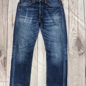 10．鬼ひげ ハチノス リーバイス LEVI'S WPL423 505 デニム パンツ ジーンズ アメカジ ワーク W33L33 ネイビー y803の画像1