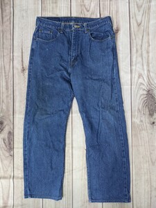 1．94年製 リーバイス 90s 日本製 LEVI'S 512-42 J22 レーヨン混紡 デニム パンツ ジーンズ アメカジ ワーク　サイズ34　ネイビー y808