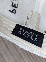 1．パーリーゲイツ PEARLY GATES ロゴデザイン 面ファスナー アジャスタブル ゴルフキャップ 053-0287619　サイズFR 白ネイビー x901_画像7