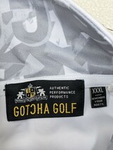 17．大きいサイズ GOTCHA GOLF ガッチャ ストレッチ ジャージ素材 半袖 ハーフジップ シャツ ゴルフウェア メンズ XXXL 白グレー黒 x101_画像8