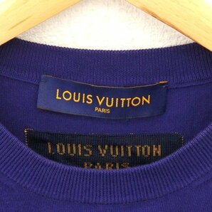 LOUIS VUITTON/ルイヴィトン GRAPHIC LOGO KNIT CREW S/S RM222M JS5 HNN20W Sサイズ ネイビー 半袖 ニット Tシャツの画像3