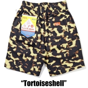 Mサイズ COOKMAN 短パン ベッコウ柄 クックマン シェフショートパンツ Chef Pants Short Tortoiseshell