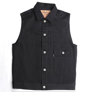 Mサイズ Red Tail レッドテイル クロス デニムベスト Cross Denim Vest 4th ブラック VISE