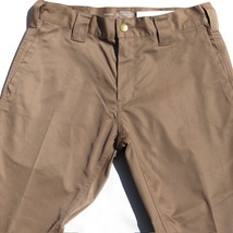 Lサイズ BLUCO ストレッチ スリムワークパンツ カーキ色 ブルコ STRETCH SLIM WORK PANTS KHAKI OL-063E_画像4