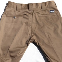 Lサイズ BLUCO ストレッチ スリムワークパンツ カーキ色 ブルコ STRETCH SLIM WORK PANTS KHAKI OL-063E_画像3