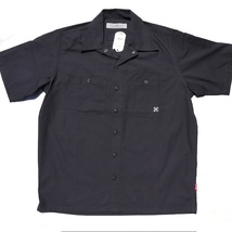 XLサイズ BLUCO ブルコ スタンダード 半袖ワークシャツ ブラック STANDARD WORK SHIRTS S/S 黒色_画像2