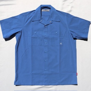 Mサイズ BLUCO ブルコ スタンダード 半袖ワークシャツ BLUE ブルー STANDARD WORK SHIRTS S/S