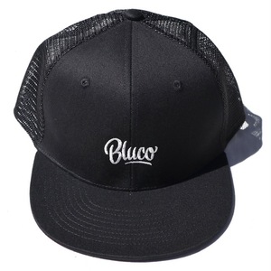 BLUCO スナップバック メッシュキャップ ブルコ 6PANEL MESH CAP Script ブラック