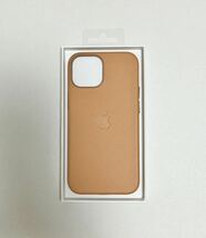 Apple純正iPhone 13 mini レザーケース 新品 ゴールデンブラウン_画像2