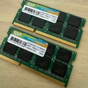 メモリ 8GB DDR3 1600 SP008GBSTU160N02 2枚