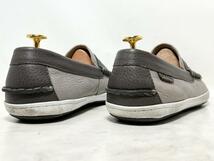 即決★COLE HAAN★US10.5=28cm レザーペニーローファー コールハーン グレー スリッポン シューズ 本革 革靴_画像2