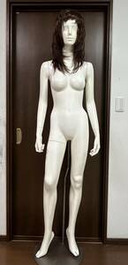  mannequin torso wig attaching fashion woman whole body Lady's real body exhibition supplies apparel photograph photographing display put on . change white direct taking 