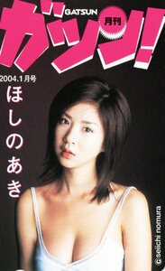 テレカ　ほしのあき　月刊ガツン2004.1月号