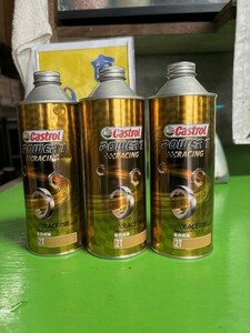 ３缶　カストロール エンジンオイル POWER1 RACING 2T 500ml 二輪車2サイクルエンジン用全合成油 FD Castrol