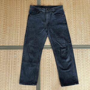 80's Levi's 505 USA製 先染め ブラックデニム W32 L32 リーバイス