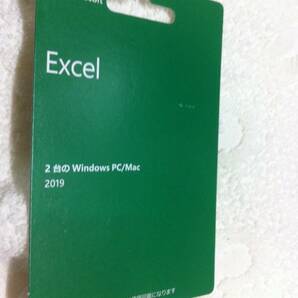 新品 Microsoft Excel 2019(最新 永続版)|カード版|Windows10/mac対応|PC2台の画像1