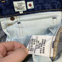 Levi's Made & Crafted 赤耳 TACKSLIM W36 L32 リーバイス Levis 05081-0226 ストレート ジーンズ デニム パンツ セルビッジ USED加工_画像6