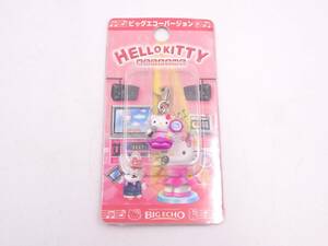 053 unused goods Hello Kitty big eko - VERSION BIG ECHO karaoke fastener mascot strap . present ground Sanrio is .-...