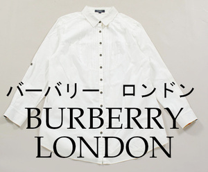 【e70】☆BURBERRY☆バーバリー　レディース　ホワイトシャツ◇【BURBERRY　44サイズ】◇☆1円スーパーセール☆