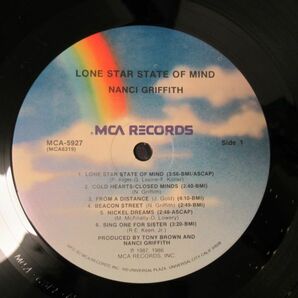 FOLK LP/US ORIG./シュリンク付き美盤/Nanci Griffith - Lone Star State Of Mind/Ｂ-12079の画像3