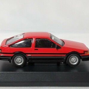 京商 1/64 トヨタ カローラ レビン AE86 赤×黒 スポーツカー ミニカーコレクション大量整理 サークルKサンクス限定 人気旧車 TOYOTA LEVINの画像6