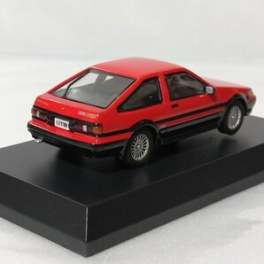 京商 1/64 トヨタ カローラ レビン AE86 赤×黒 スポーツカー ミニカーコレクション大量整理 サークルKサンクス限定 人気旧車 TOYOTA LEVINの画像7