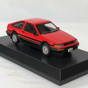 京商 1/64 トヨタ カローラ レビン AE86 赤×黒 スポーツカー ミニカーコレクション大量整理 サークルKサンクス限定 人気旧車 TOYOTA LEVINの画像5