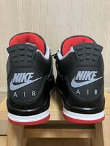 【美中古・27ｃｍ】エアジョーダン４　ブレッド　リイマジンド　AIR JORDAN 4 RETRO BRED REIMAGINED_画像3