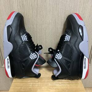 【美中古・27ｃｍ】エアジョーダン４ ブレッド リイマジンド AIR JORDAN 4 RETRO BRED REIMAGINEDの画像7