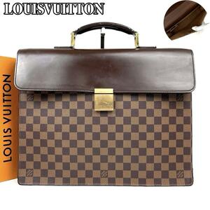 【極美品】LOUIS VUITTON ルイヴィトン ビジネスバッグ ダミエ アルトナGM N53312 ブリーフケース ハンドバッグ 男女兼用 ロゴ金具 レザー