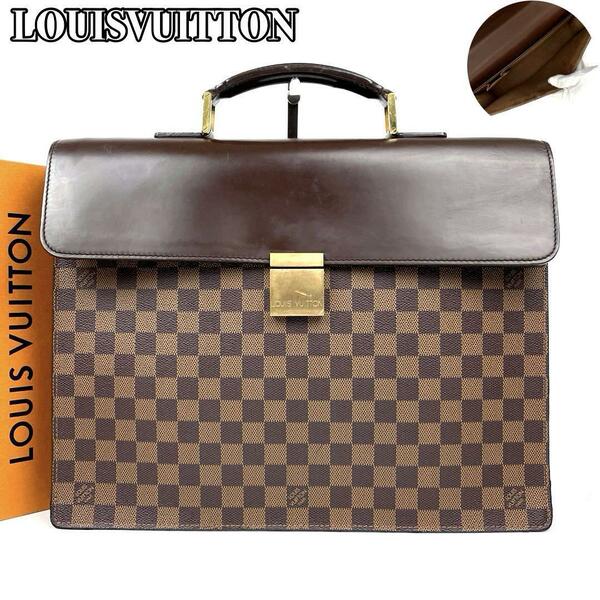 【極美品】LOUIS VUITTON ルイヴィトン ビジネスバッグ ダミエ アルトナGM N53312 ブリーフケース ハンドバッグ 男女兼用 ロゴ金具 レザー