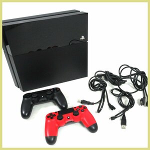 ^*[PS4]*PlayStation 4* черный *CUH-1100A* контроллер чёрный & красный * итого 7 пункт 