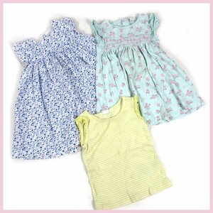 ▲▽kissy kissy(キッシーキッシー)etc…子供服3点セット★女の子向け★花柄ワンピース★ノースリーブ★サイズ18-24M