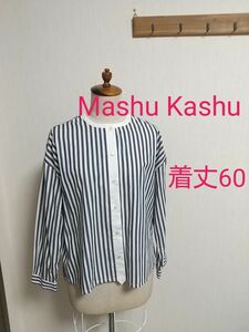 used シャツ ブラウス Mashu Kashu 着丈60cm マシュカシュ