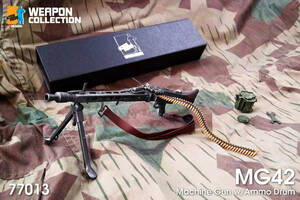 【 銃器 】1/6ドールパーツ：DRAGON製：WWII ドイツ軍 MG42機関銃セット（豪華化粧箱入り）