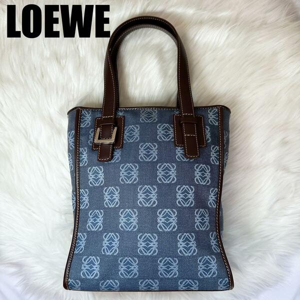 極美品　 LOEWE ロエベ リピートアナグラム ハンドバッグ トートバッグ