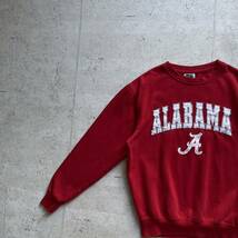 vintage ヴィンテージ 90's STADIUM カレッジロゴ ALABAMA スウェット トレーナー レッド S_画像1