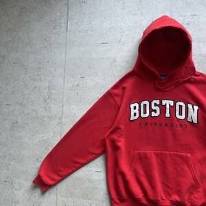 champion チャンピオン カレッジロゴ BOSTON プルオーバー パーカー レッド L